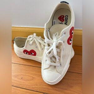 CDG PLAY x Converse Unisex Chuck Taylor All Star Peek-A-Boo Low-Top Sneakers